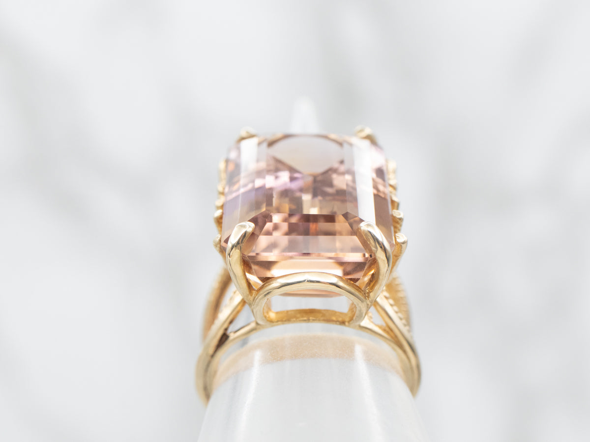 Beautiful Ametrine Cocktail Ring