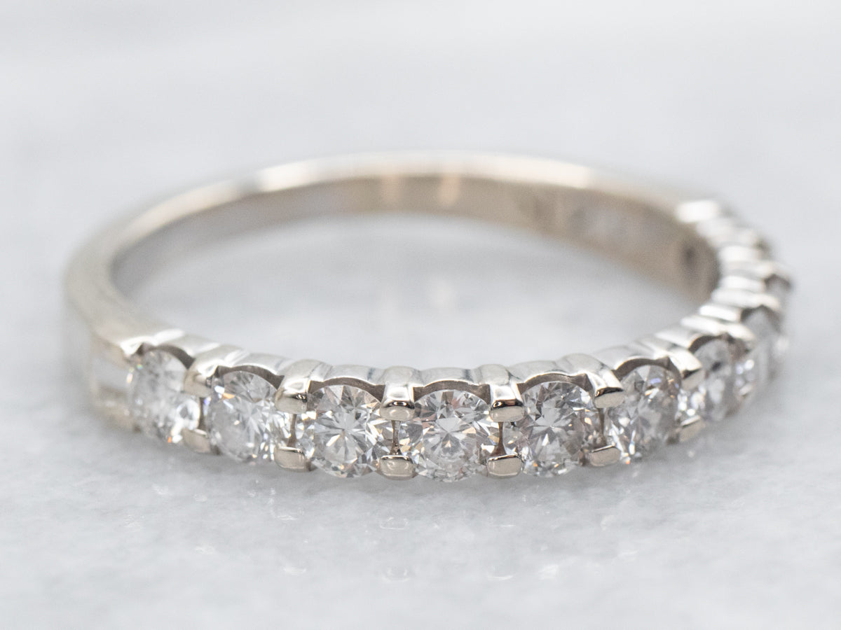 White Gold Diamond Wedding Band