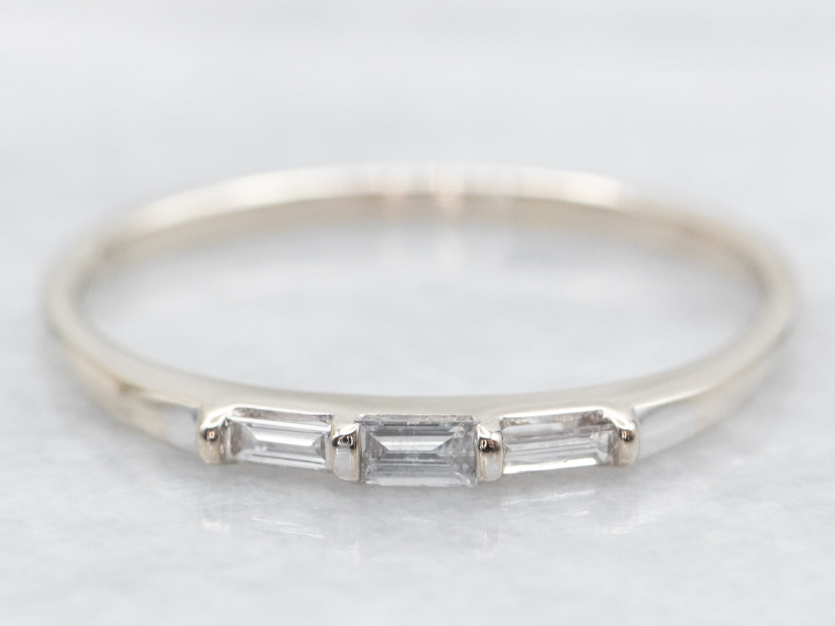 Baguette Cut Diamond Wedding Band