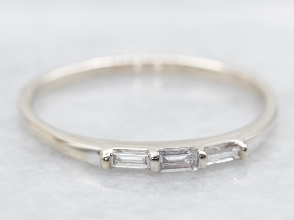 Baguette Cut Diamond Wedding Band