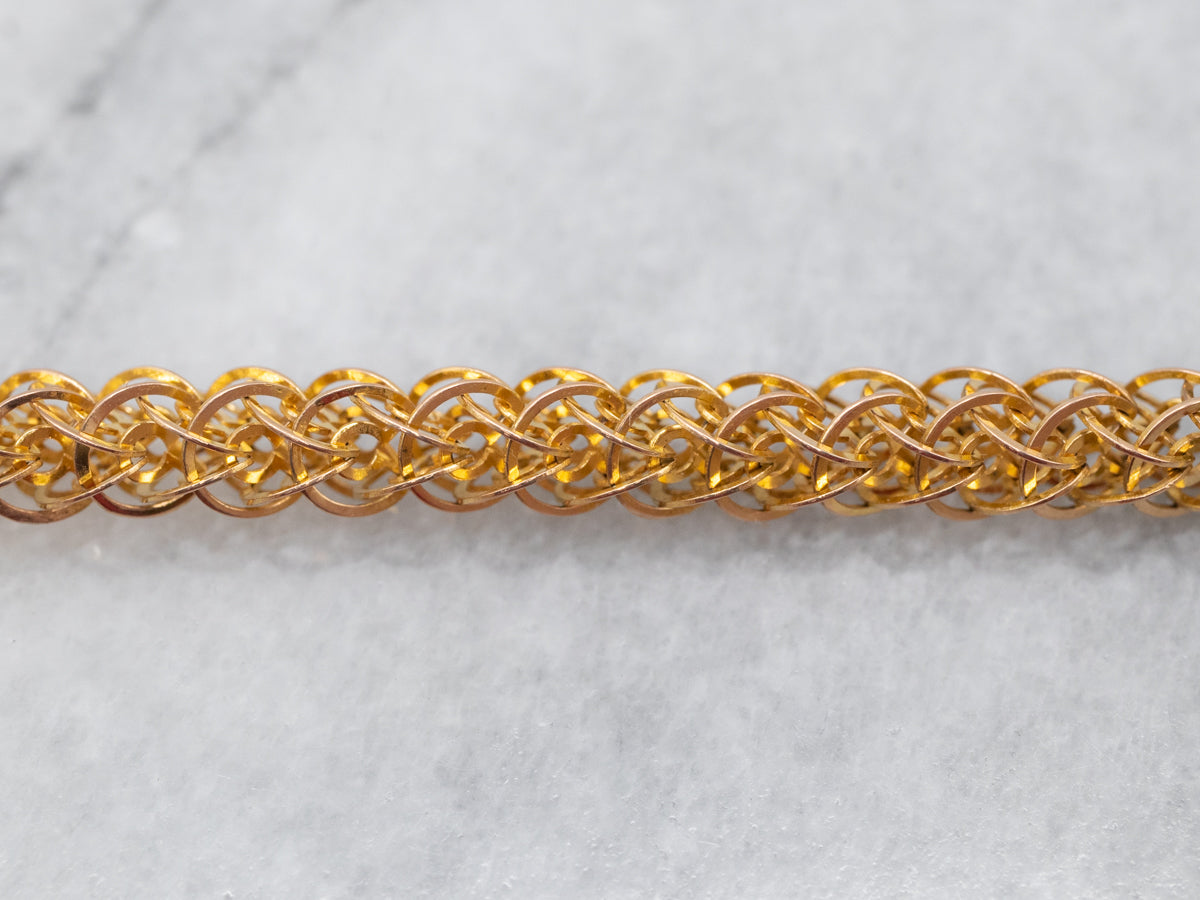 Antique Fancy Woven Link Chain