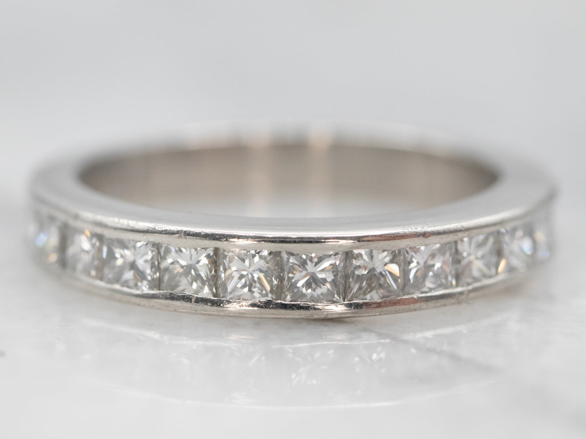 Vintage Platinum Diamond Band