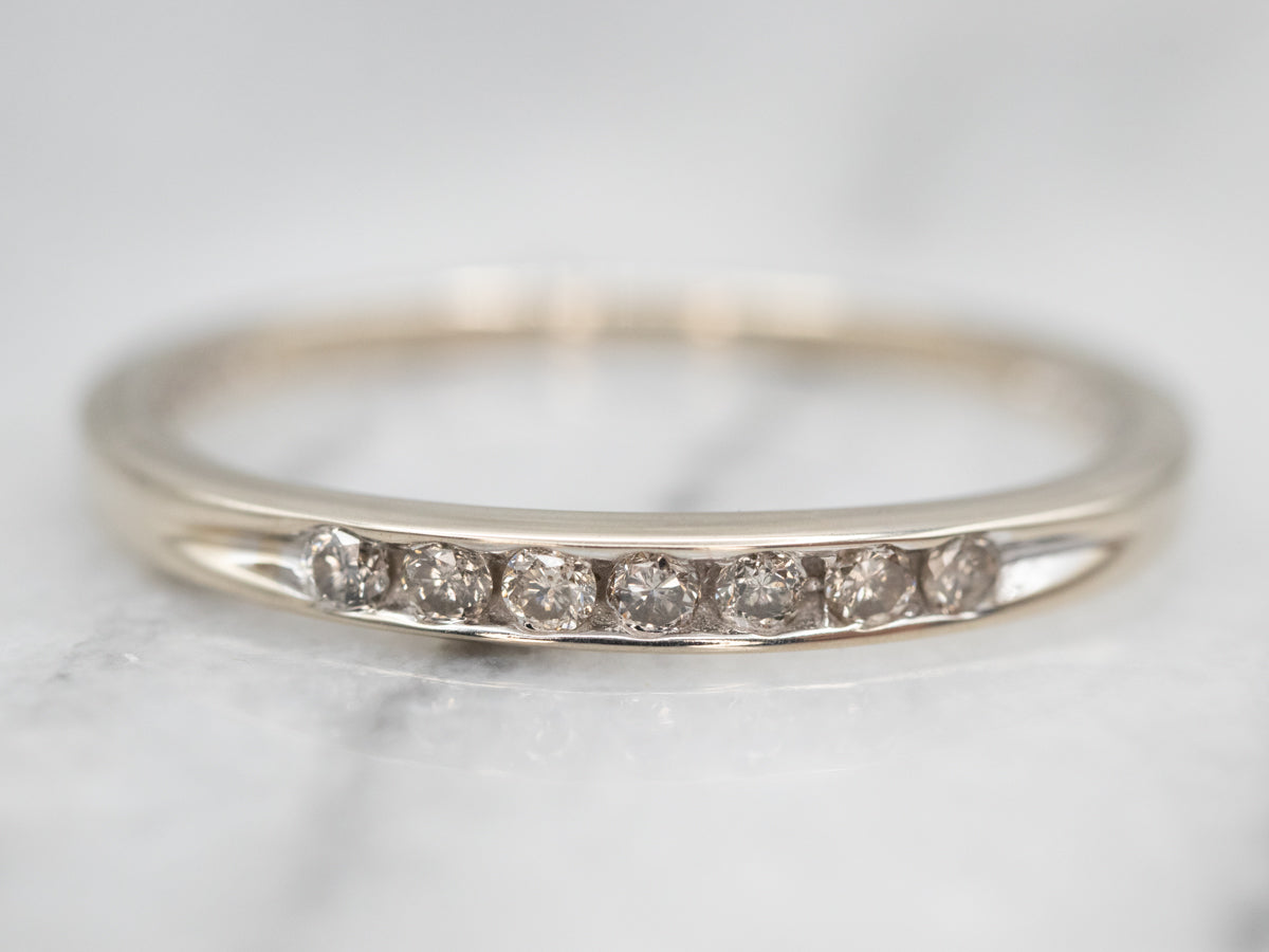 Thin channel store set diamond band