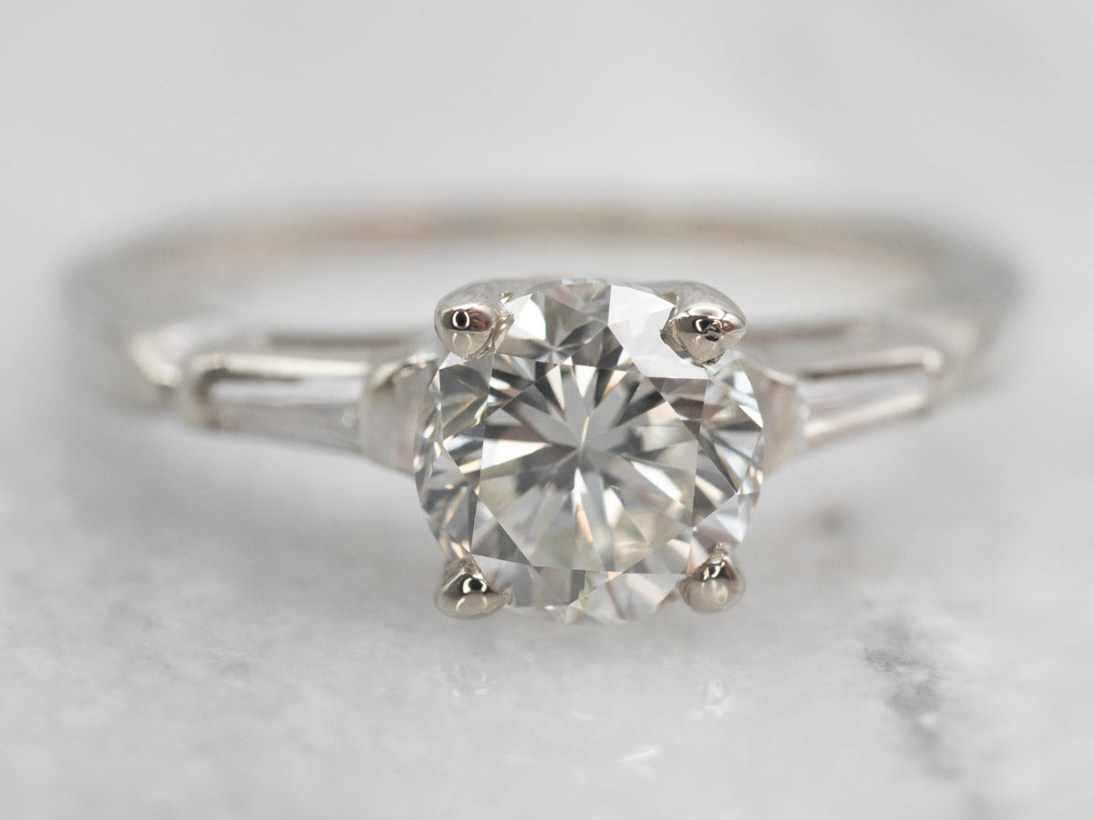 Classic Retro Era Diamond Engagement Ring