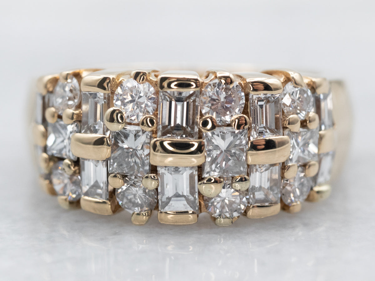 Yellow Gold Diamond Band