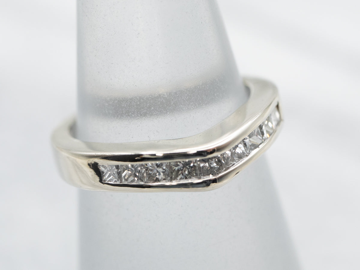 Diamond White Gold Guard Band