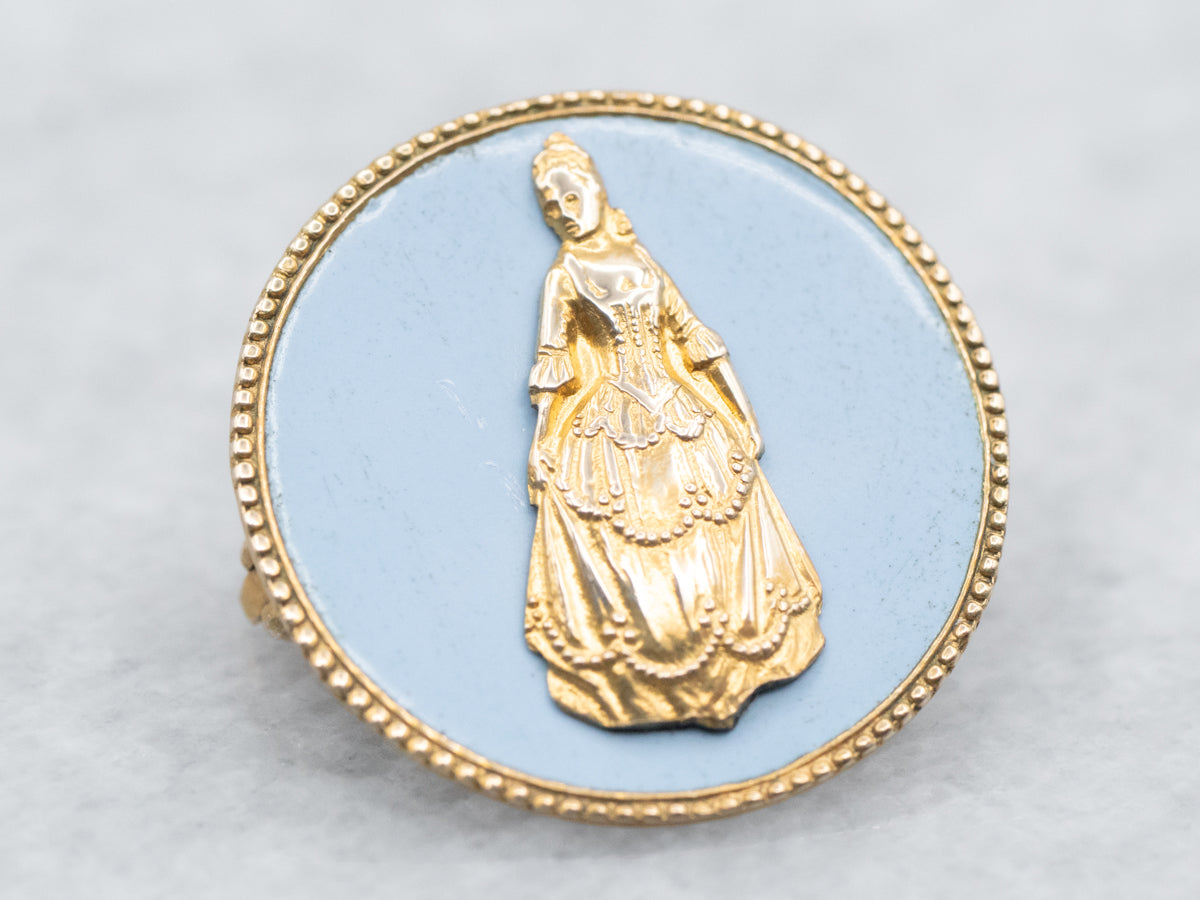 Broche de mujer de la época georgiana de oro antiguo