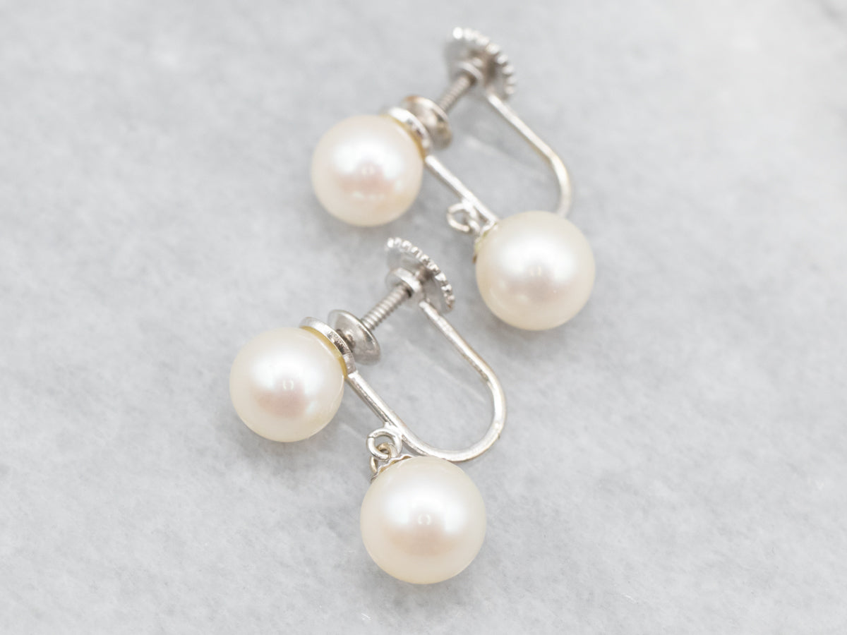 Elegant Pearl Drop Earrings