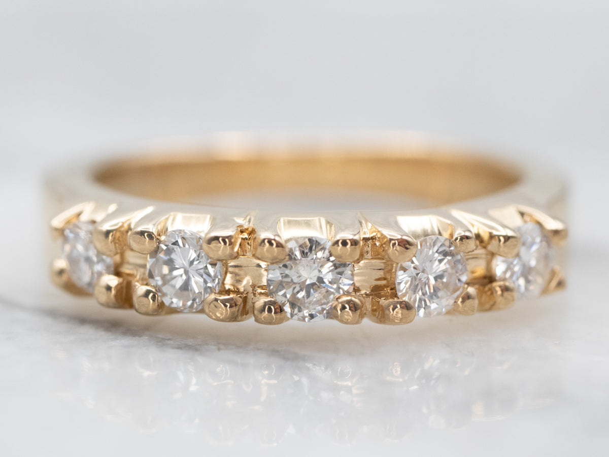 Yellow Gold Diamond Wedding Band