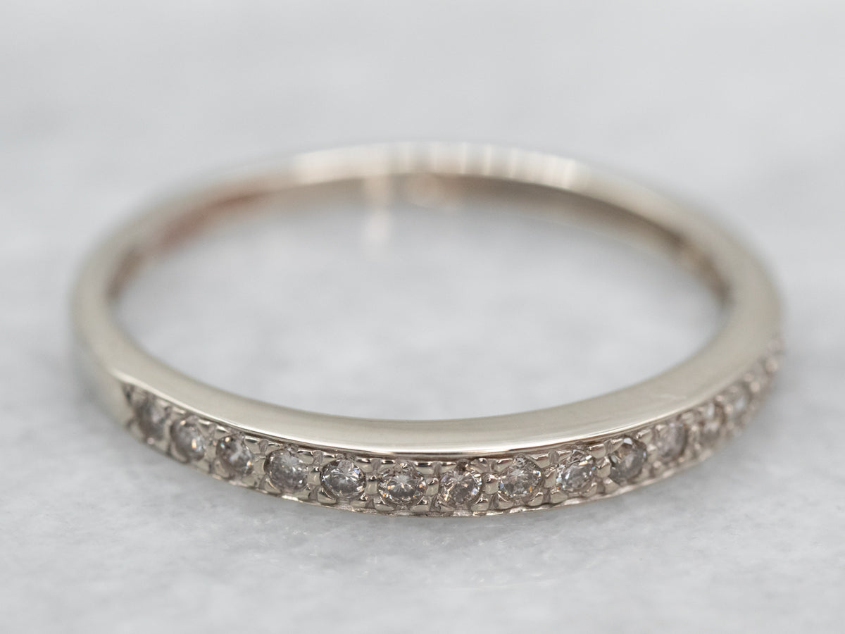 Classic White Gold Diamond Wedding Band