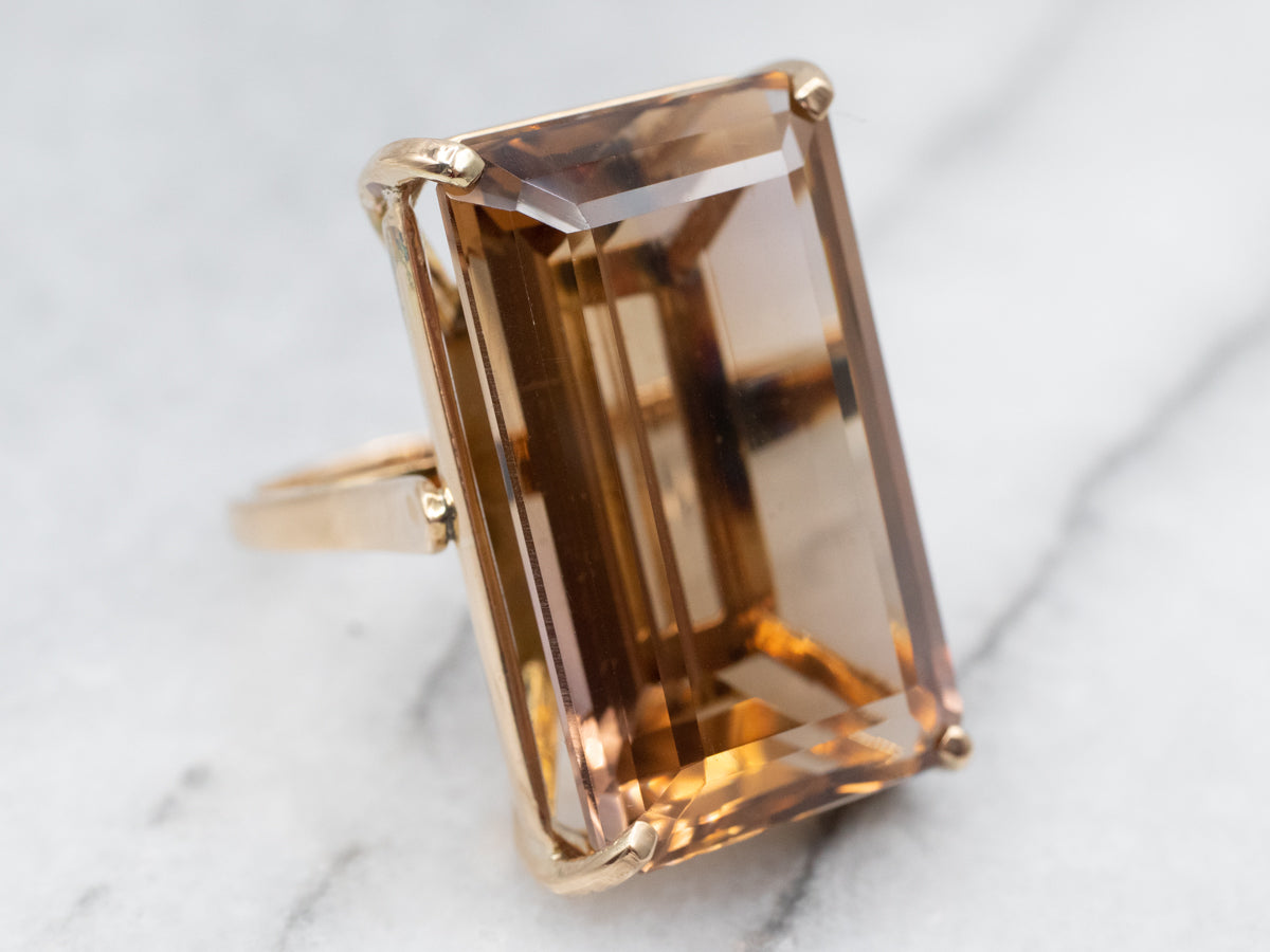 Show Stopping Smoky Quartz Cocktail Ring