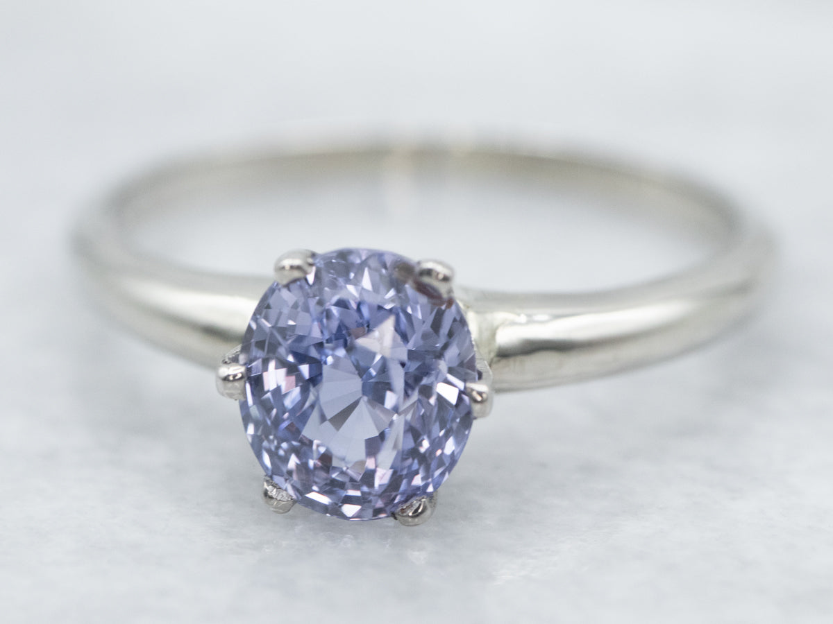 Sweet Purple Sapphire Engagement Ring