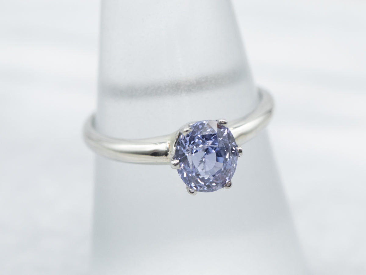 Sweet Purple Sapphire Engagement Ring