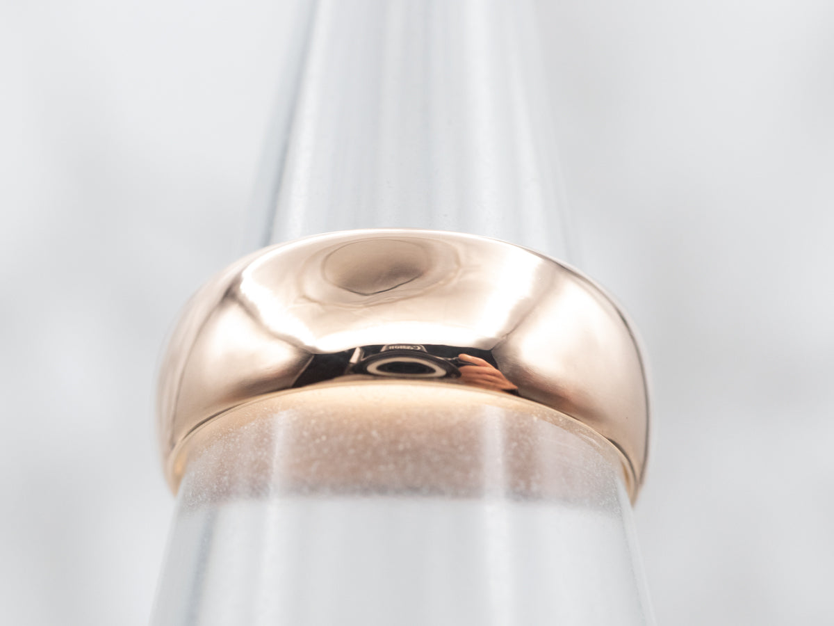 Antique Rose Gold Plain Band