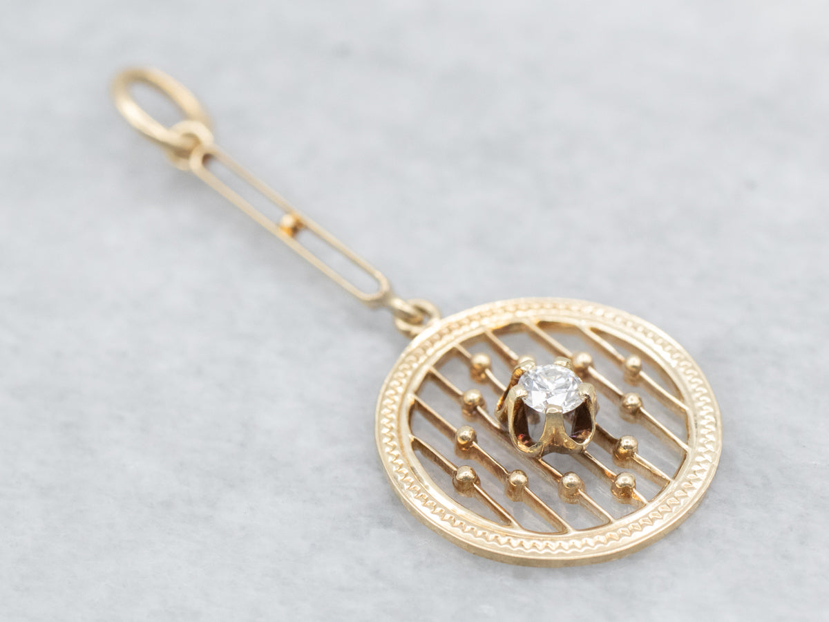 Buttercup Diamond Lavalier Drop Pendant