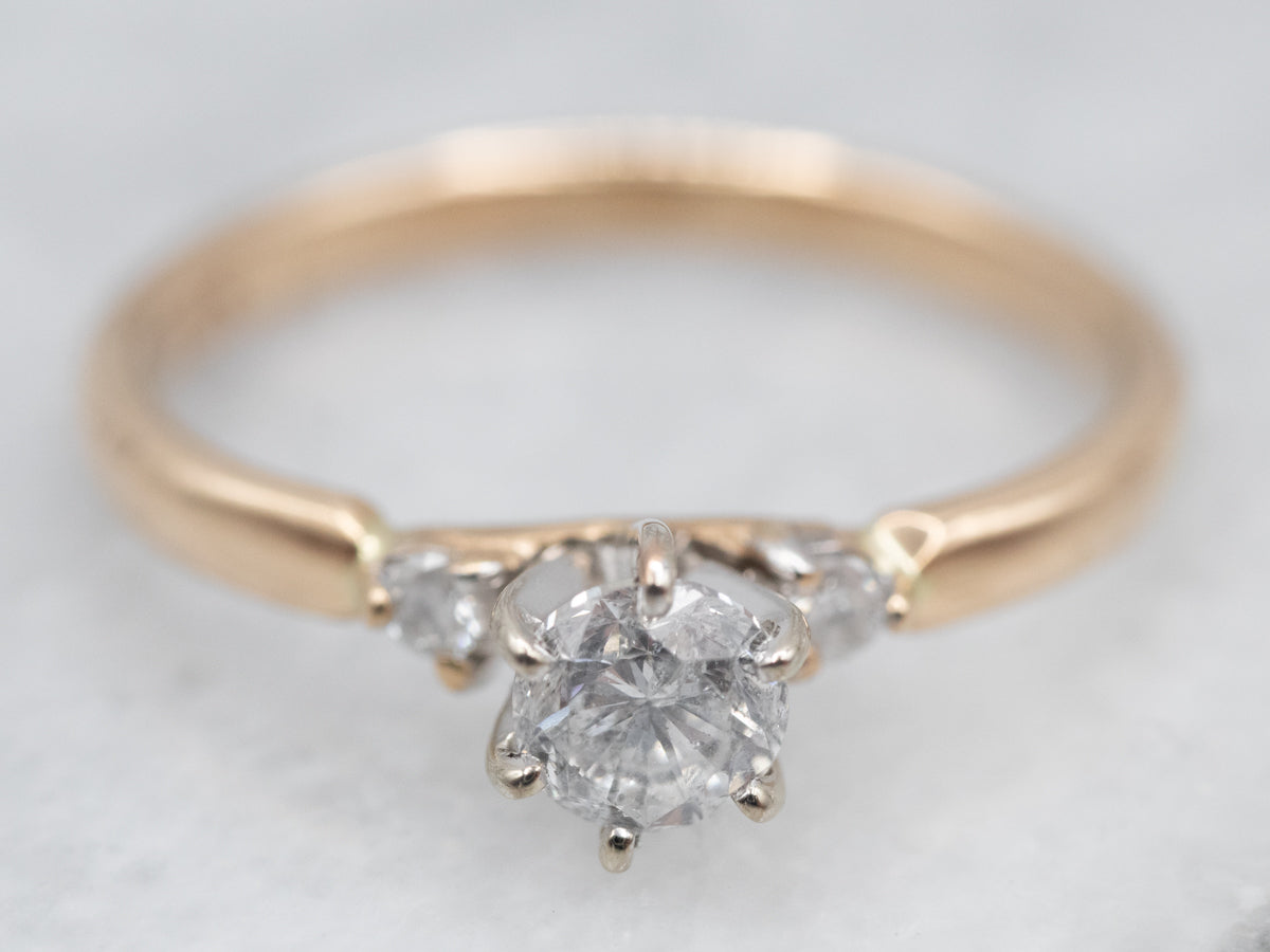 Classic Three Stone Diamond Engagement Ring