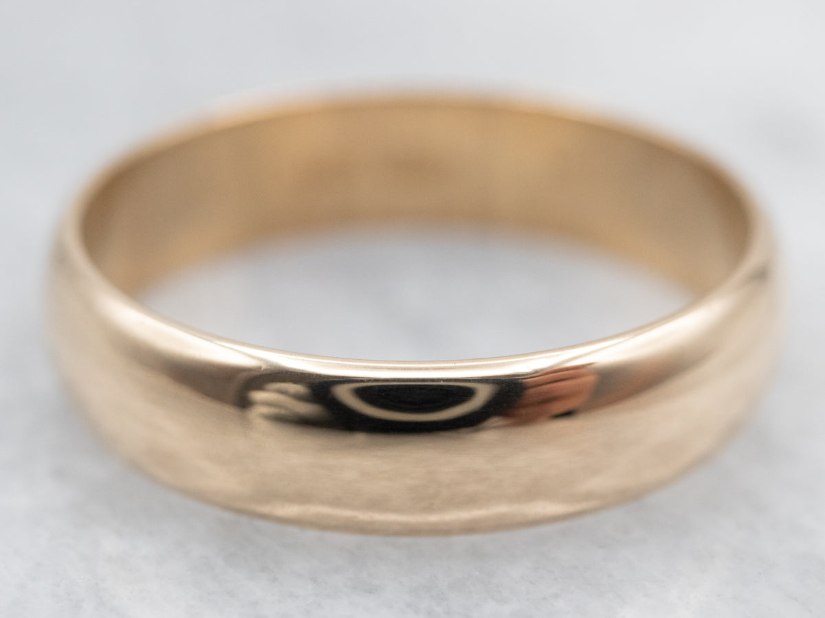 Classic Yellow Gold Plain Wedding Band