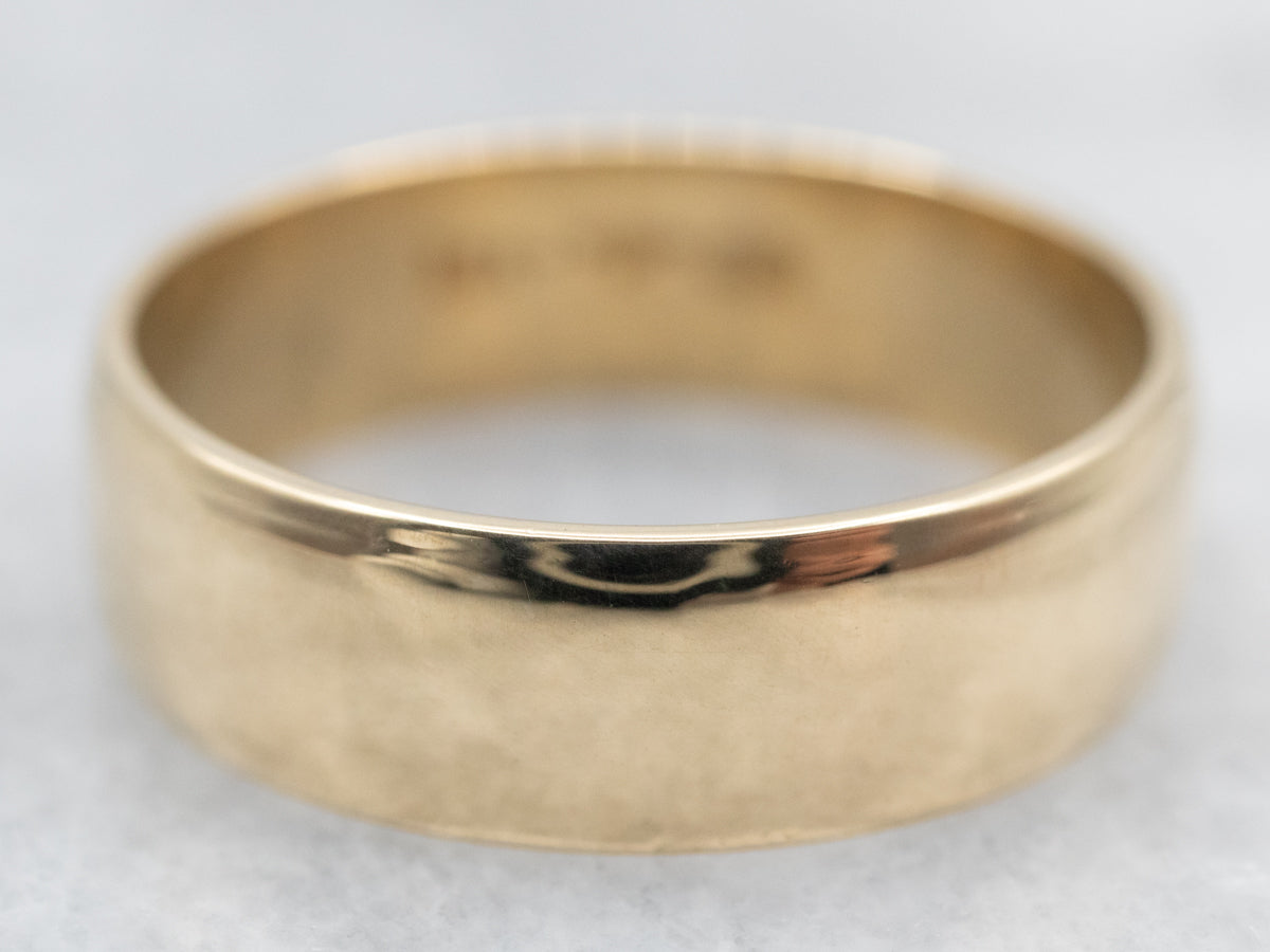 Classic Yellow Gold Plain Wedding Band