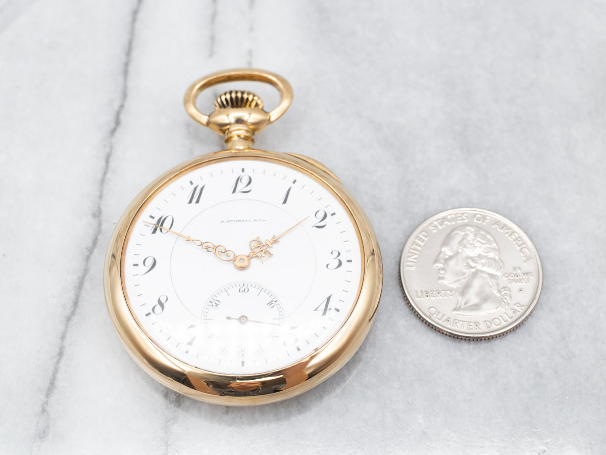 Open face pocket watch best sale