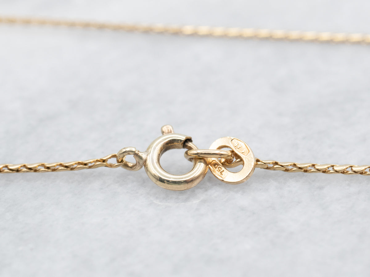 Double Serpentine Chain with Spring Ring Clasp