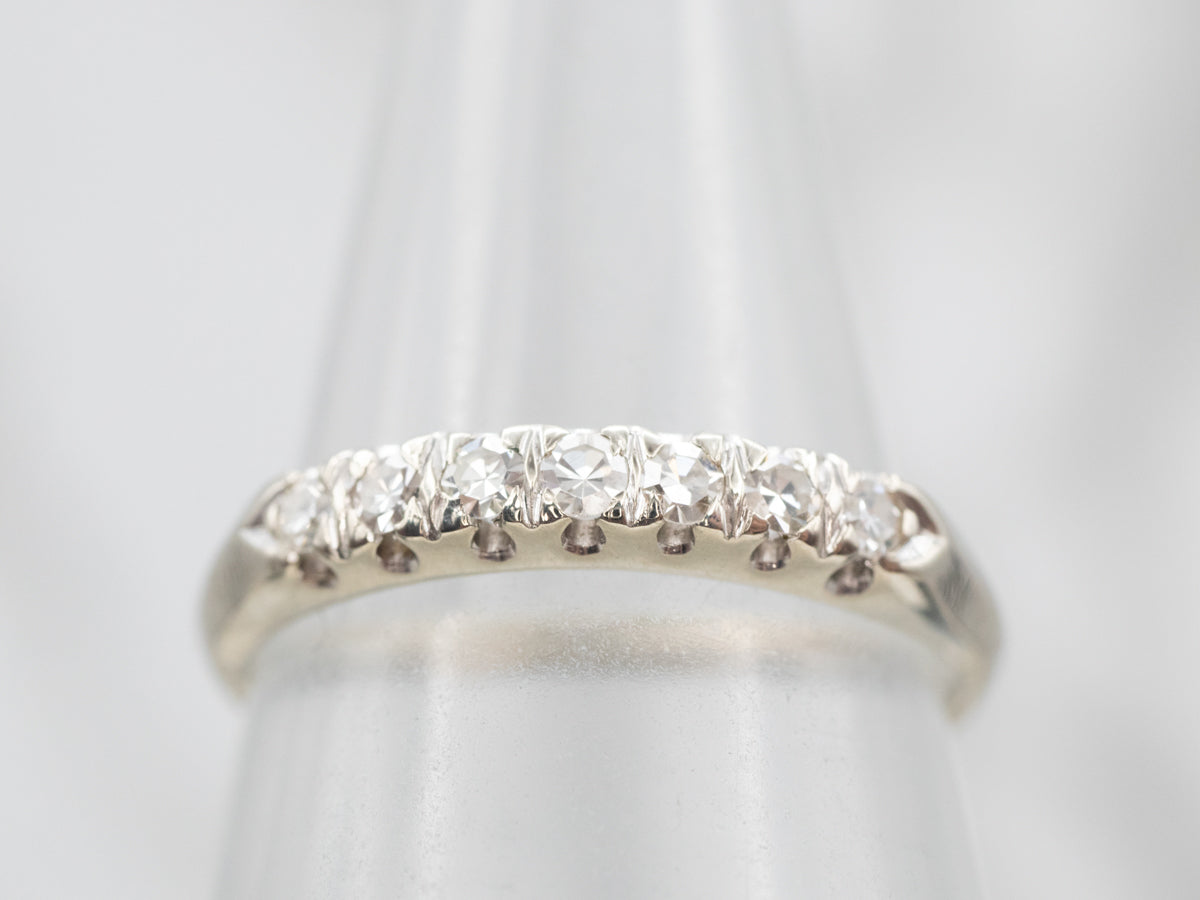 Elegant White Gold Diamond Wedding Band