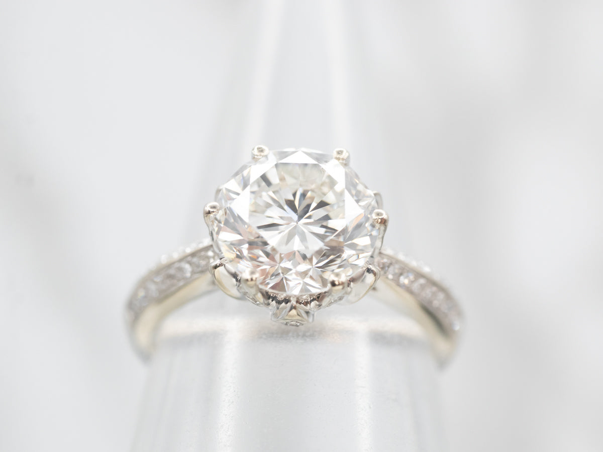 Stunning GIA Certified Round Brilliant Diamond Engagement Ring