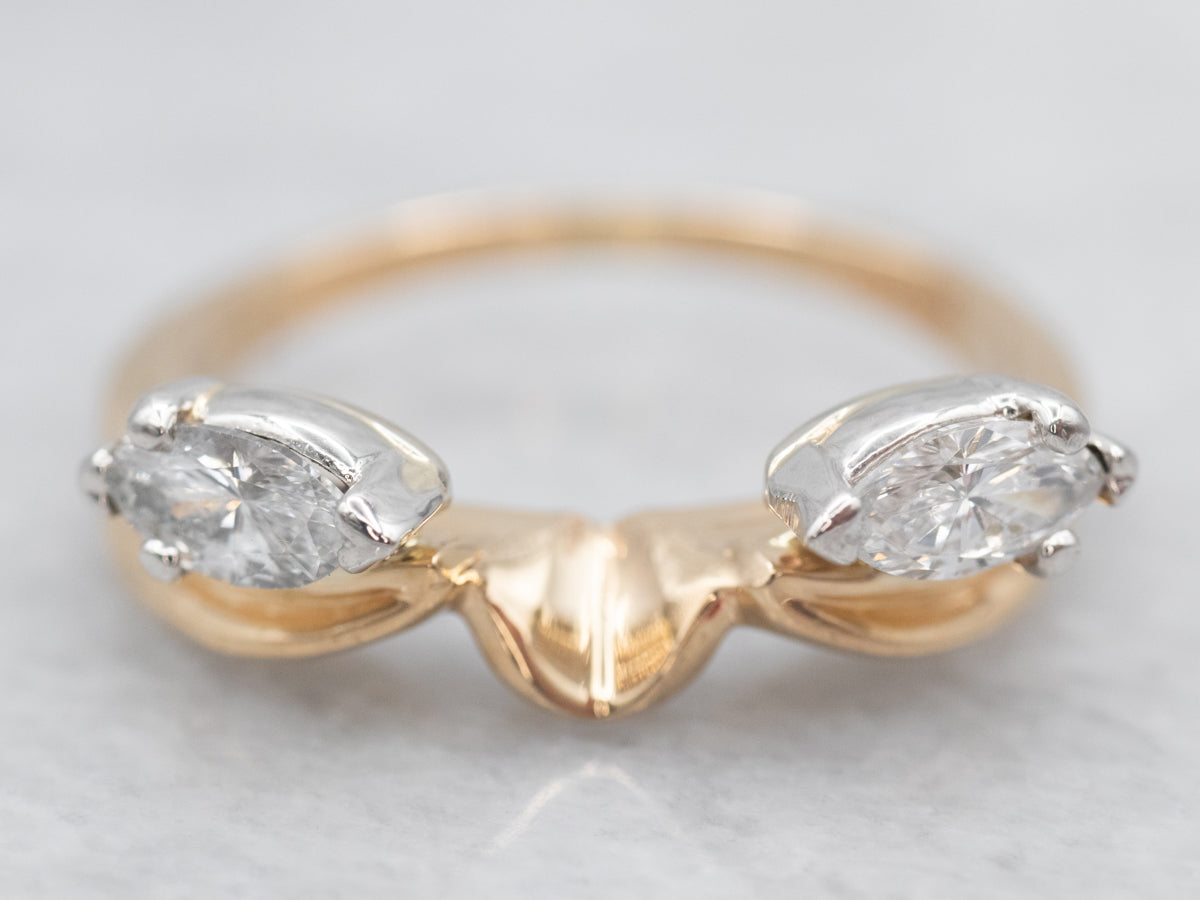 Marquise Diamond Guard Band