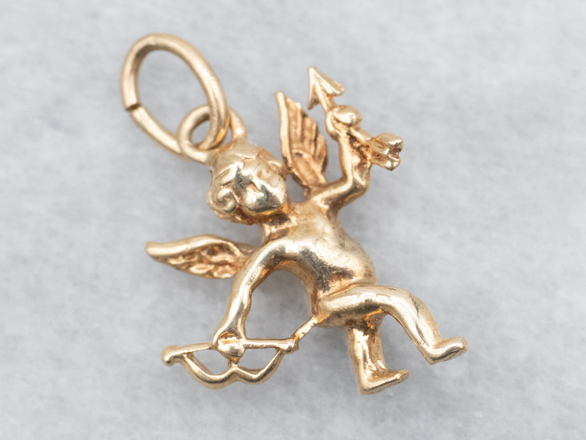 Yellow Gold Cherub Charm