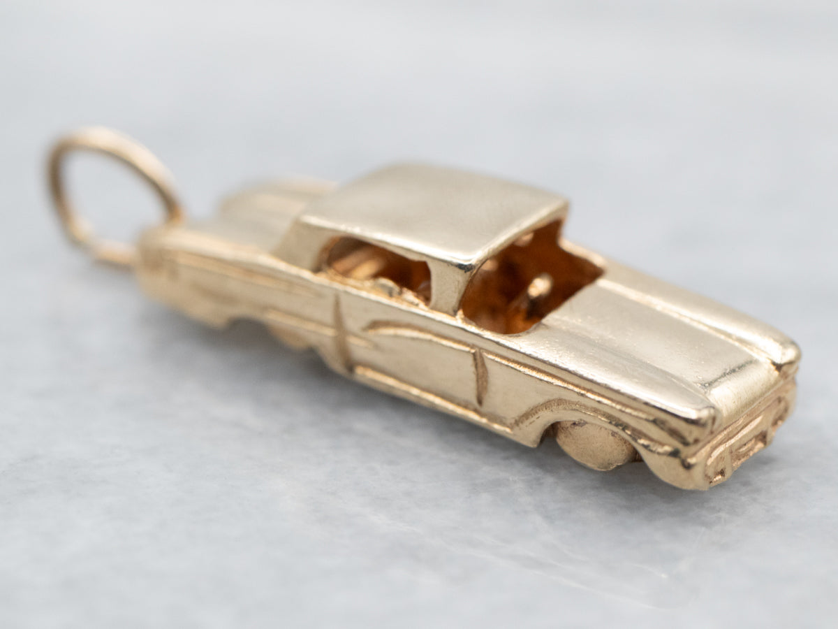 Yellow Gold Car Charm