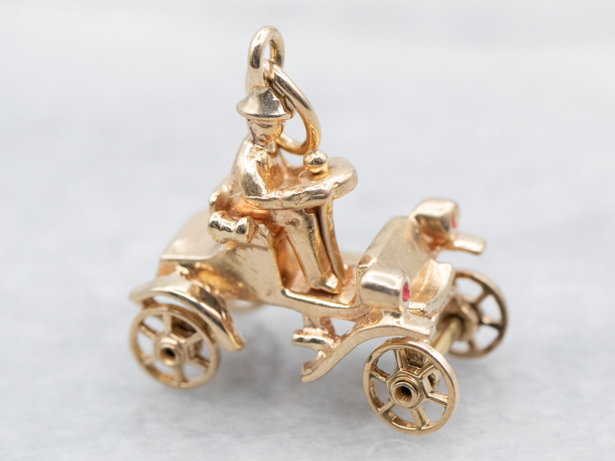 Vintage Gold Model-T Charm