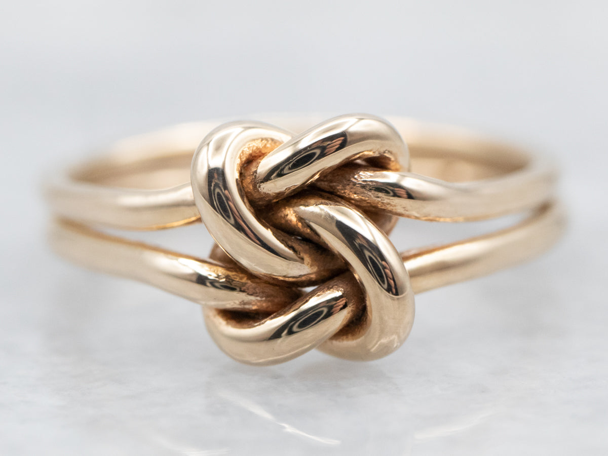 Double Gold Lover's Knot Band