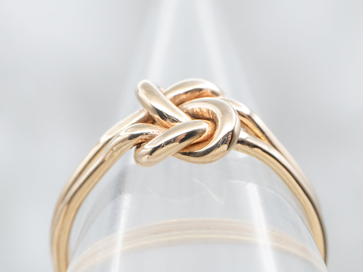 Double Gold Lover's Knot Band