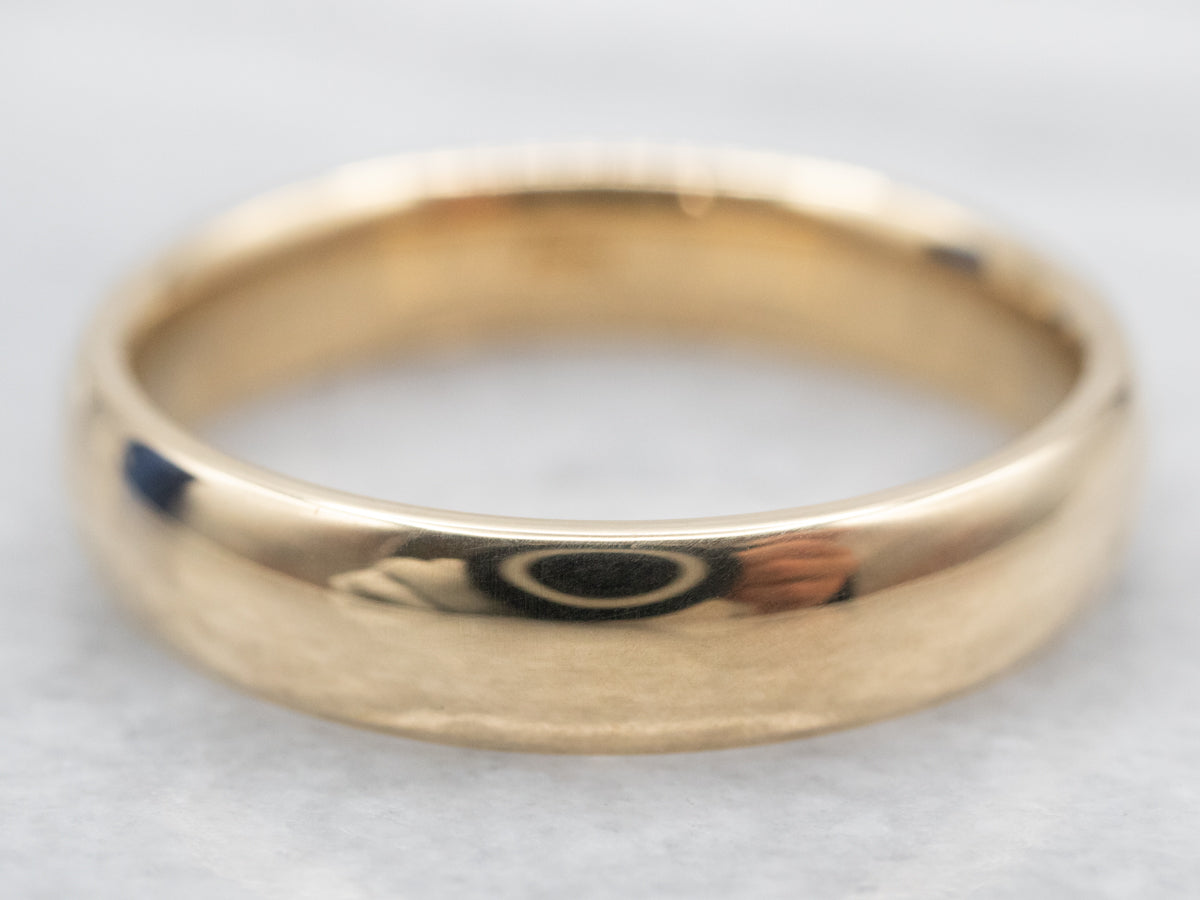 Plain Gold Wedding Band