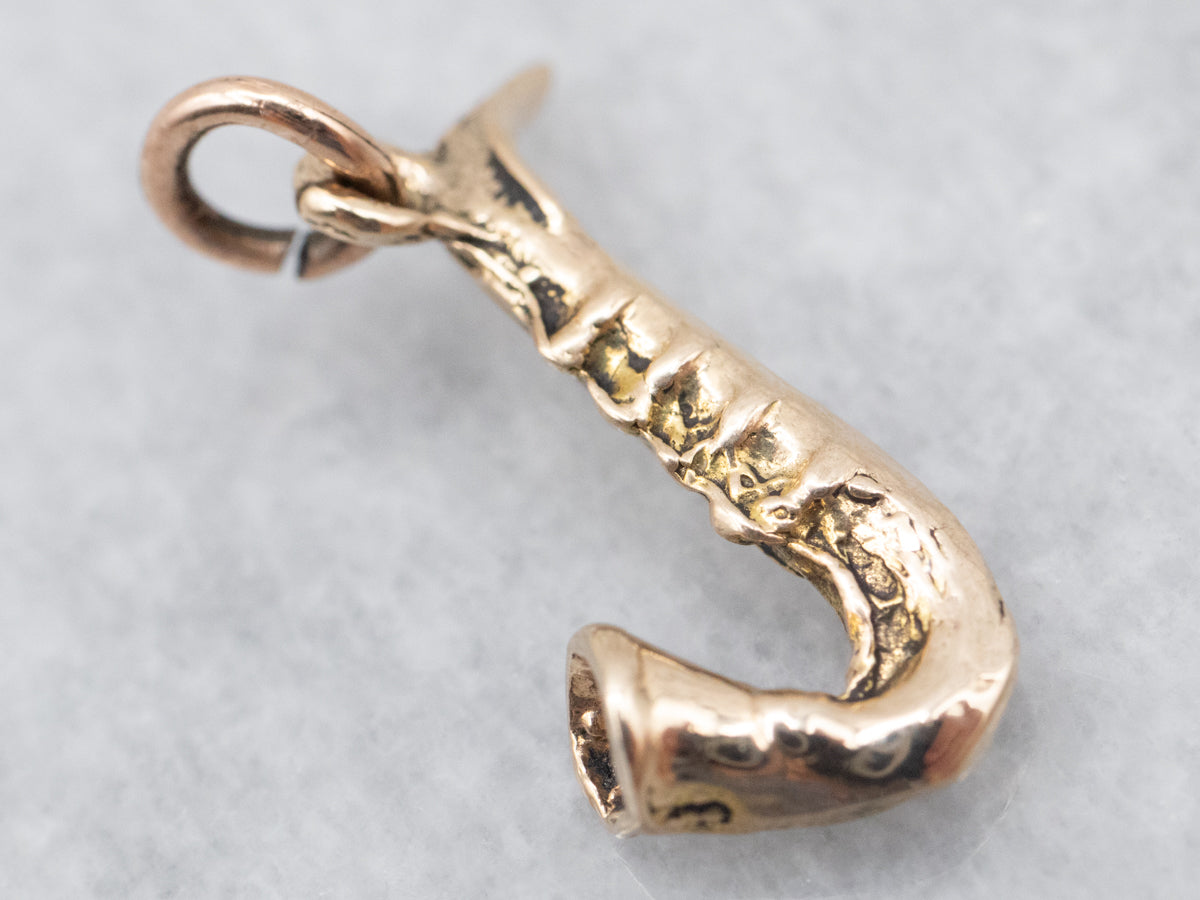 Yellow Gold Saxophone Charm