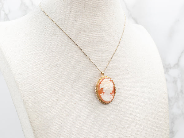 GOLD CAMEO NECKLACE