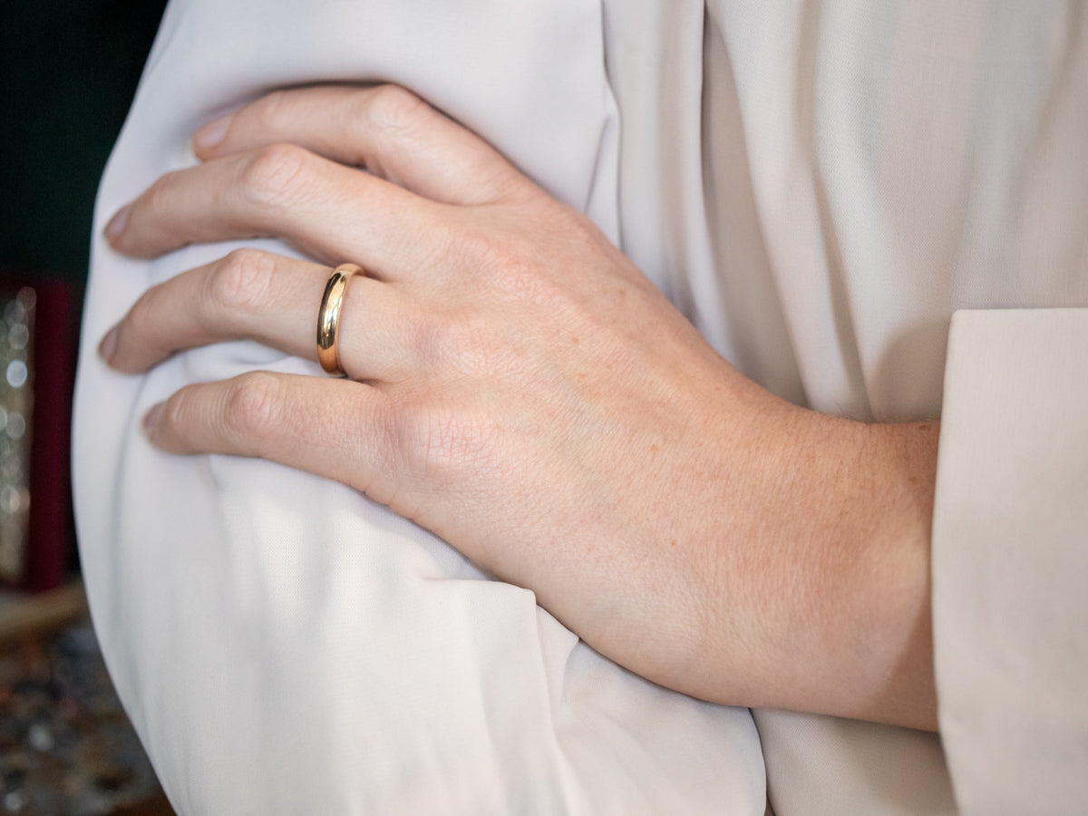 Yellow Gold Plain Wedding Band