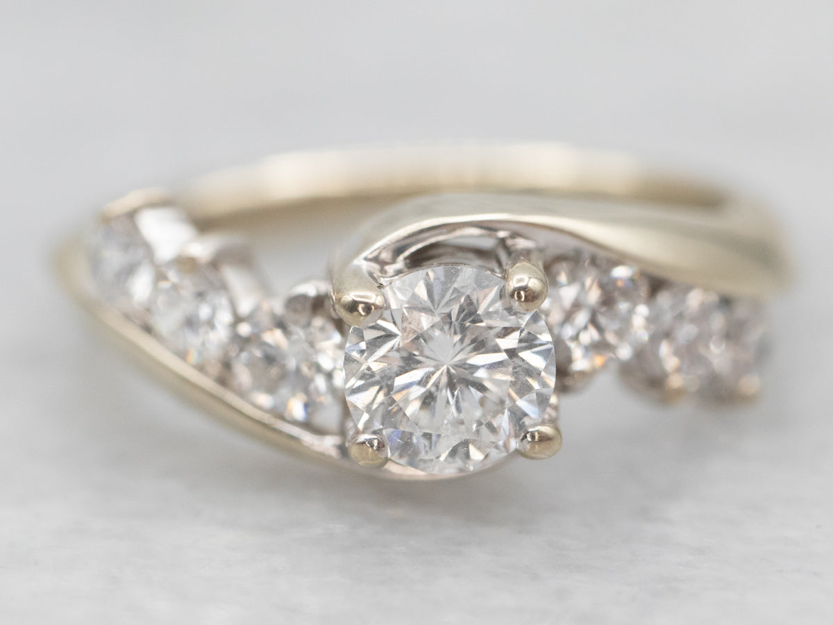 The Leo Diamond Bypass Engagement Ring