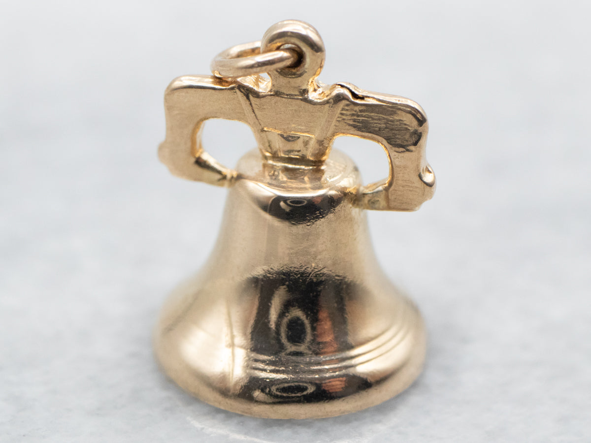 Yellow Gold Bell Charm