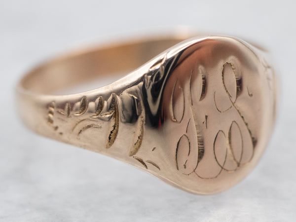 Antique Victorian Monogram Signet Ring – Pretty Different Shop