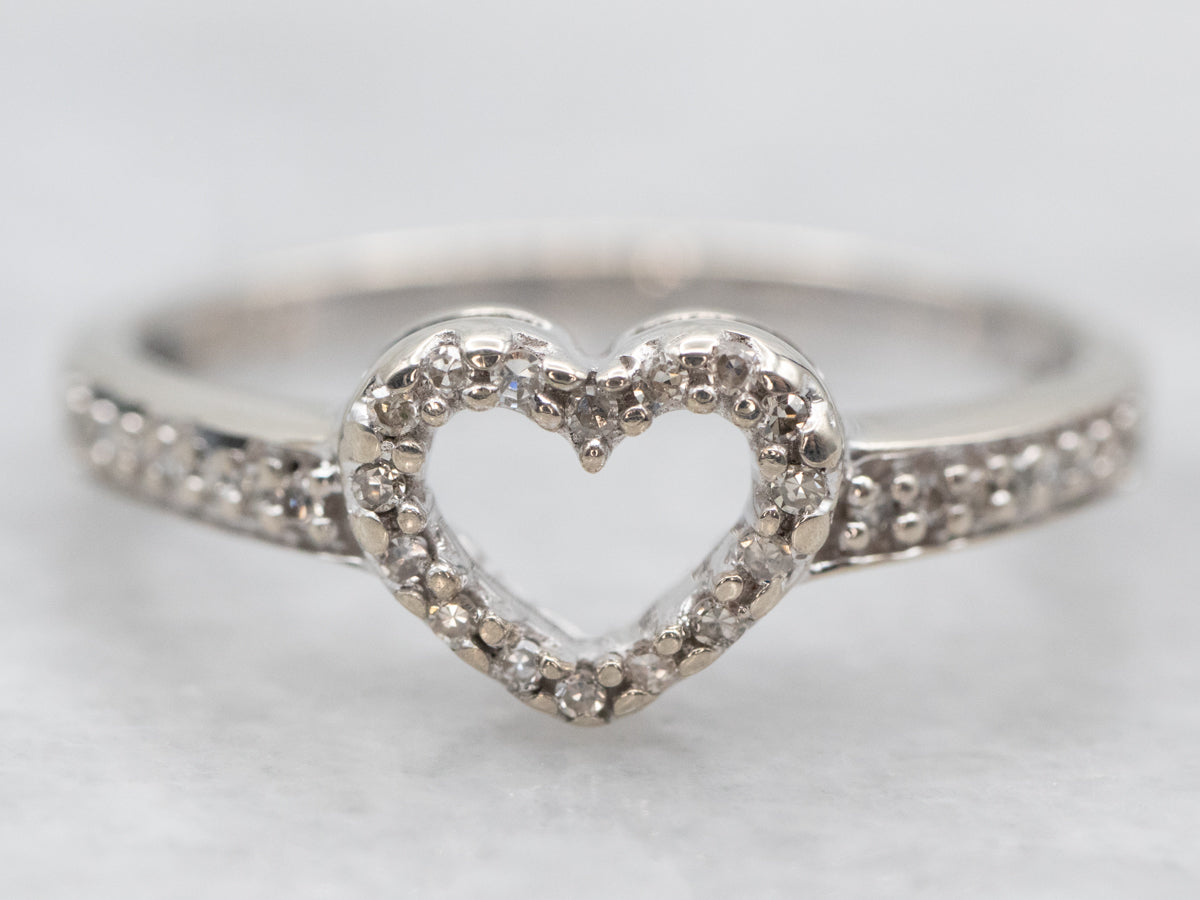 Sweetheart Diamond Heart Ring