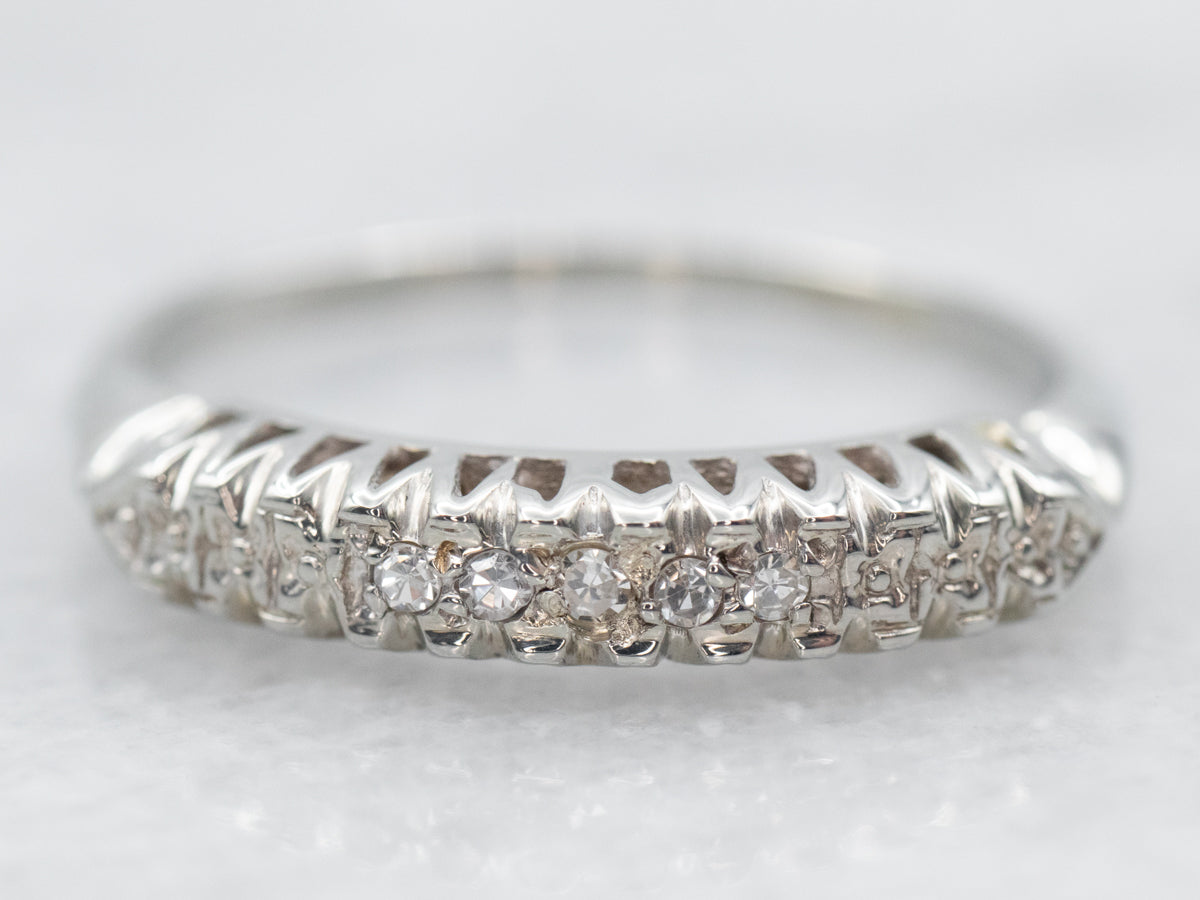 White Gold Diamond Wedding Band