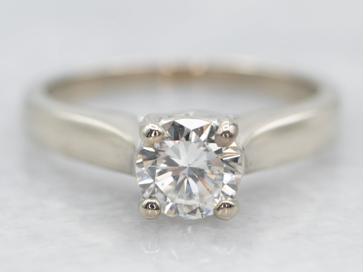 White Gold Diamond Solitaire Engagement Ring