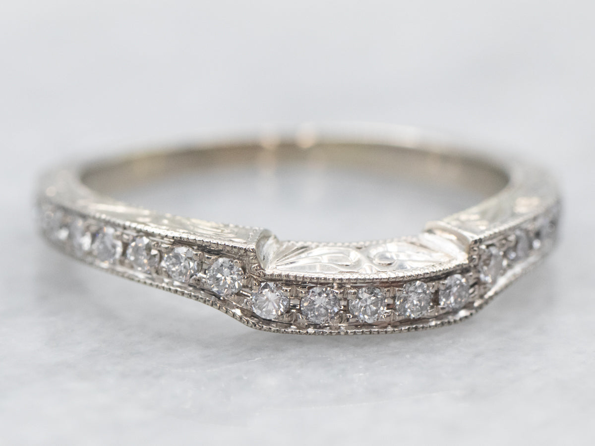 White Gold Neil Lane Diamond Guard Wedding Band