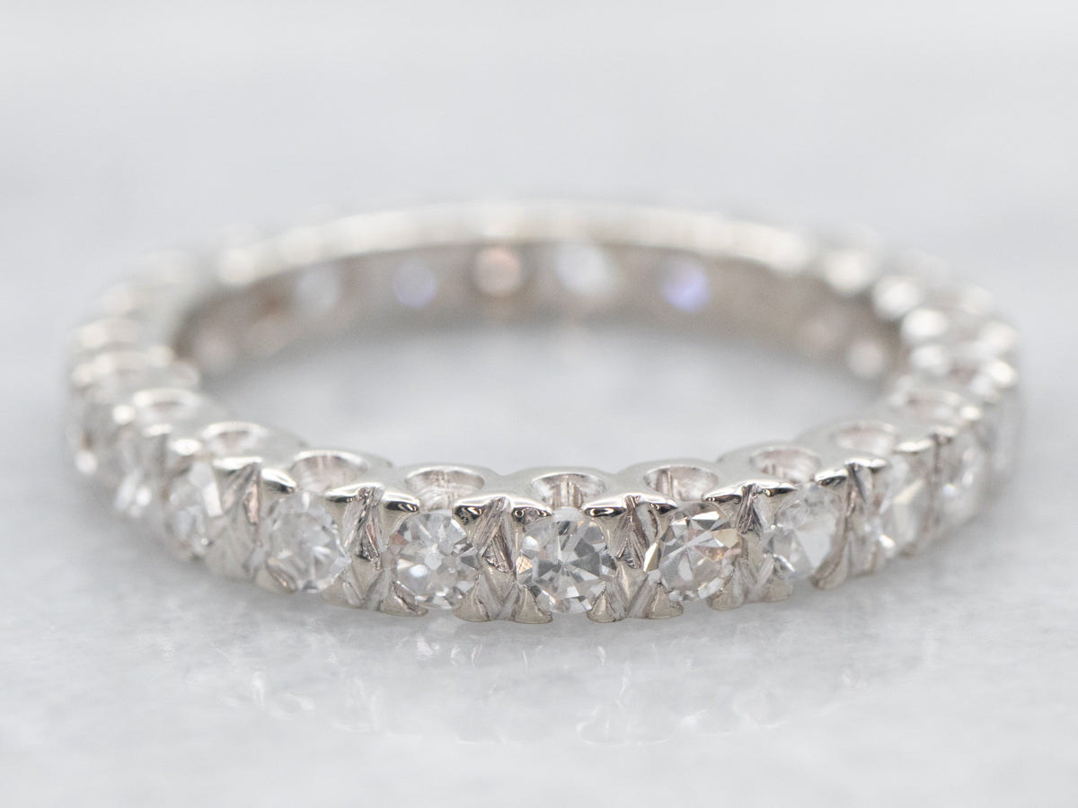 White Gold Diamond Eternity Wedding Band