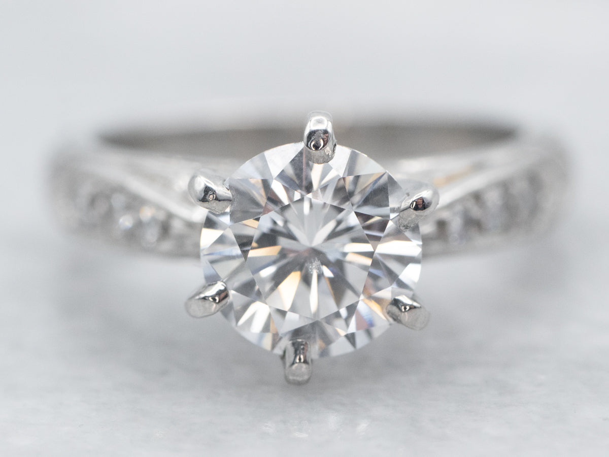 Stunning Platinum and Diamond Engagement Ring