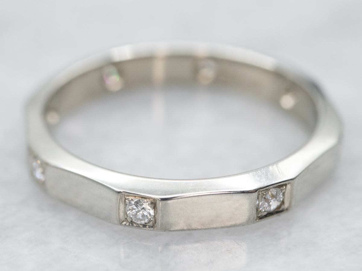 White Gold Diamond Eternity Wedding Band