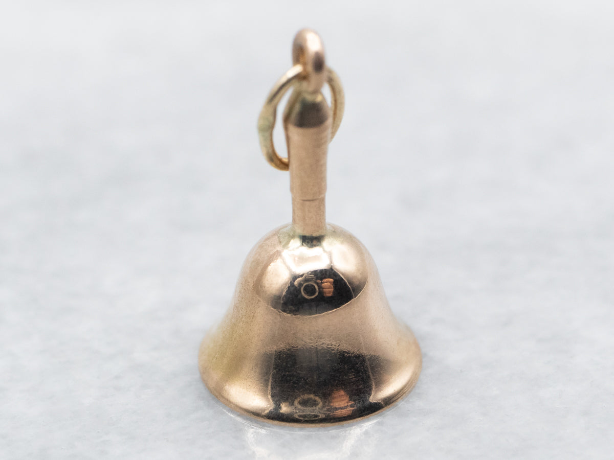 Yellow Gold Bell Charm