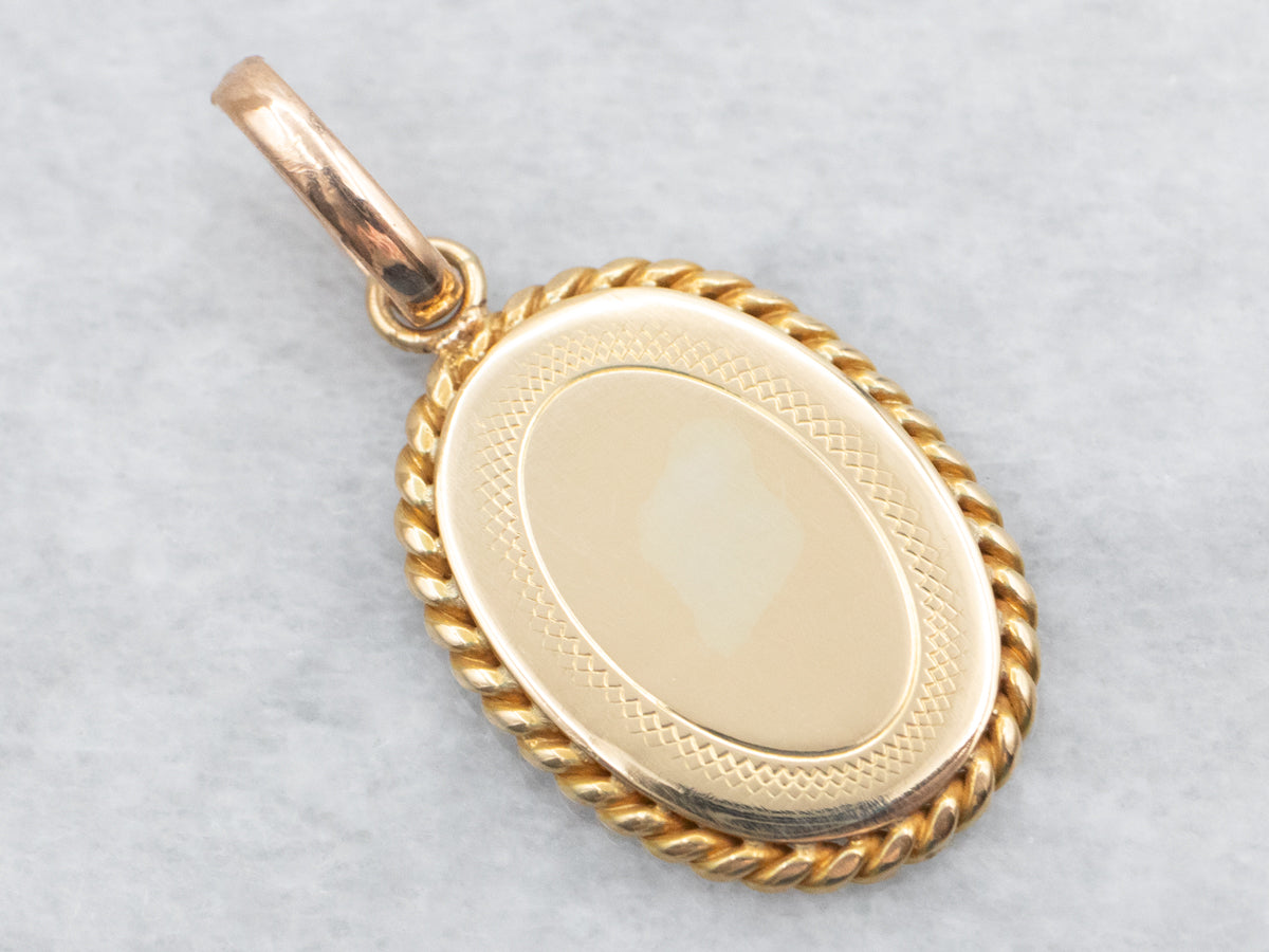 Upcycled 18-Karat Gold Cufflink Pendant