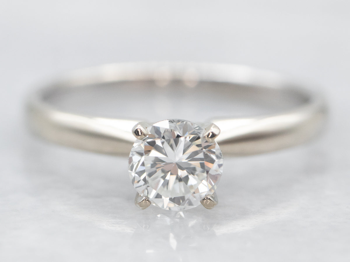 White Gold Diamond Solitaire Engagement Ring