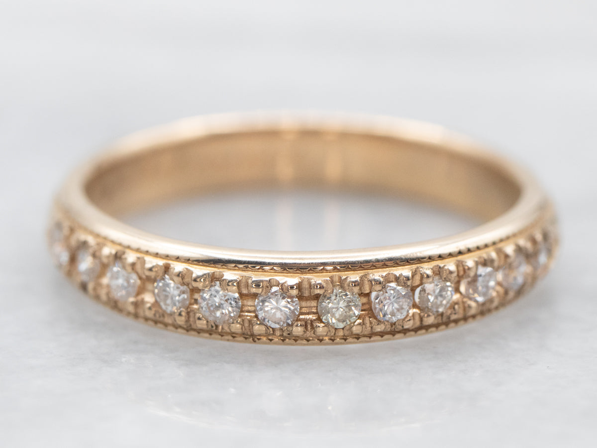 Yellow Gold Diamond Wedding Band